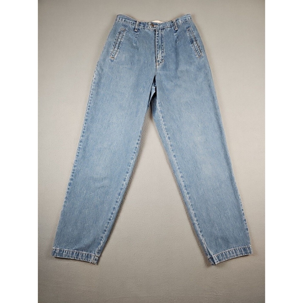 Vintage 80s Gloria Vanderbilt Women's Size 10 Light Wash Denim Tapered Fit